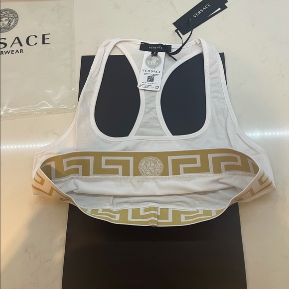 VERSACE GRECA BORDER SPORTS BRA Size 3 - Picture 4 of 6